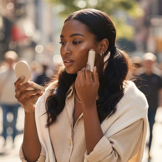 After applying the balm