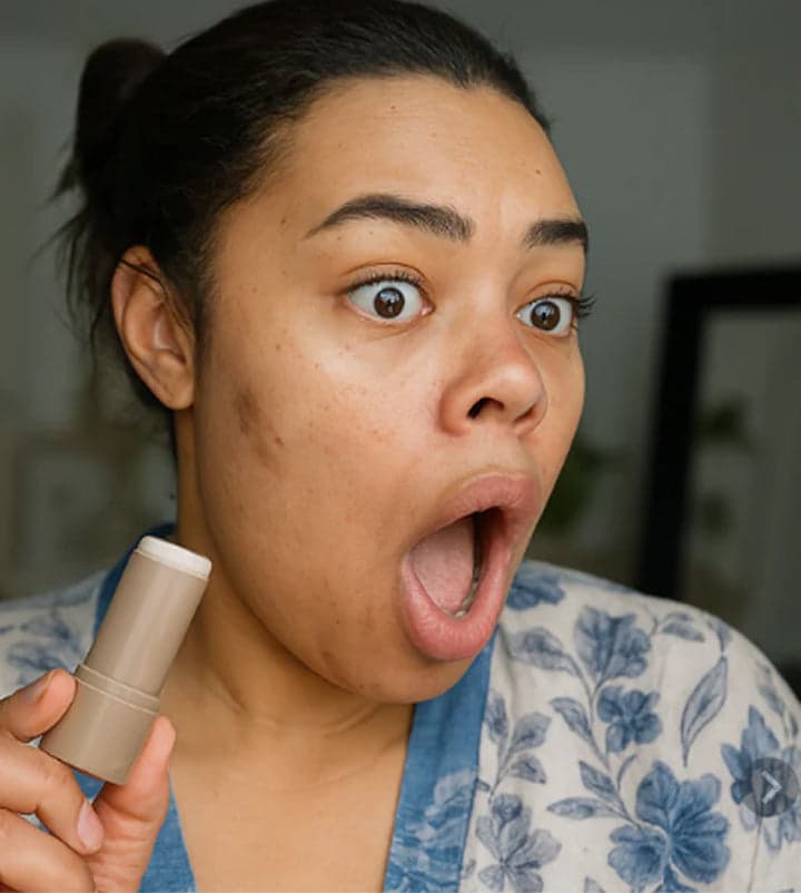 Tasha using the balm